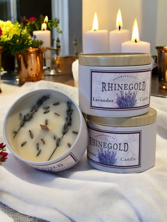 Lavender Beeswax Candle